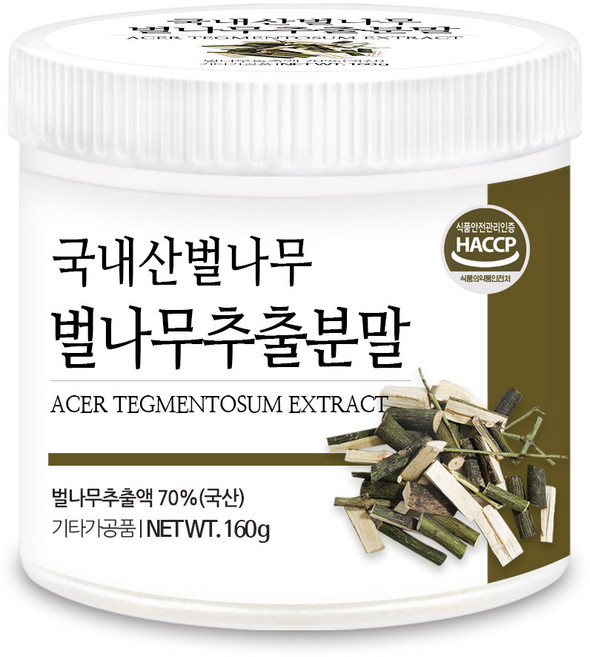 푸른들판 국산 벌나무 추출물 분말 HACCP, 1개, 160g