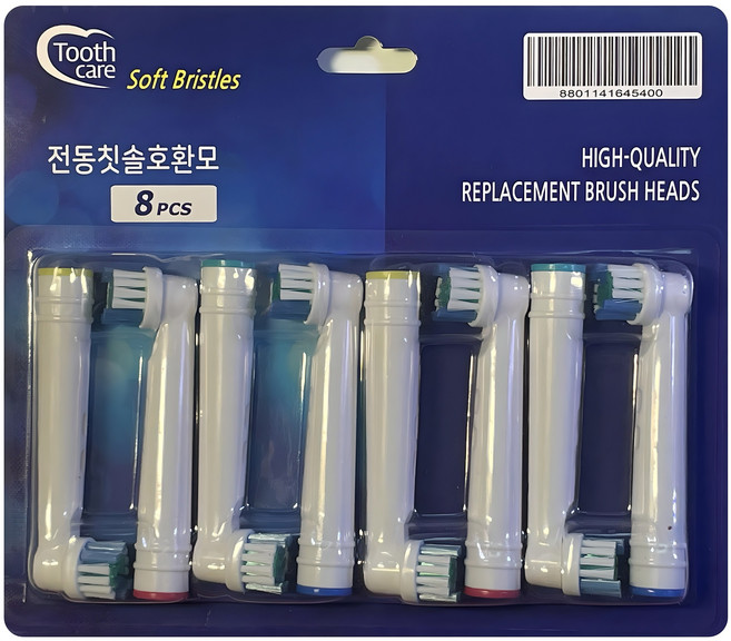 Toothcare 오랄비 전동칫솔 리필호환모 8p, 1개