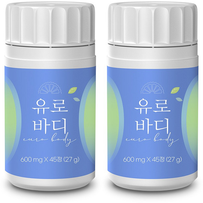본사출고 유로바디 베르가못, 2개, 45정