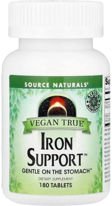 소스네츄럴스 비건 트루 철분 보충 180 정, SNS02592, 180정, 1팩 - 쿠팡