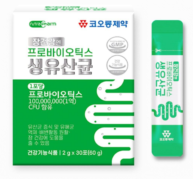 [코오롱제약] 장건강엔 프로바이오틱스. 17종 생유산균 1억 CFU 함유. 속편한 장 케어! 하루 한포 건강 루틴, 3개, 30회분