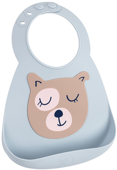 [멕마이데이] 실리콘 이유식 턱받이, 퍼피, 1개, 1매