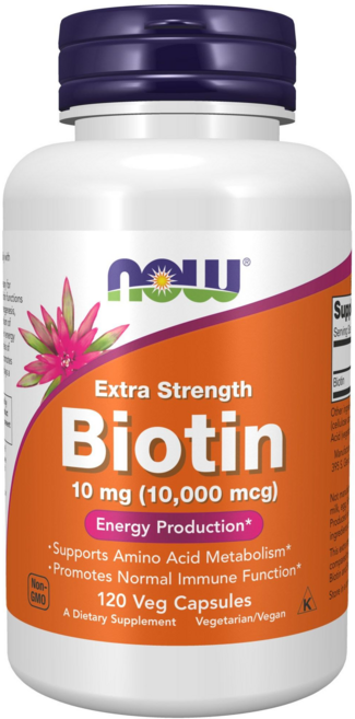 나우푸드 엑스트라 스트렝스 비오틴 베지 캡슐, 120정, 1개