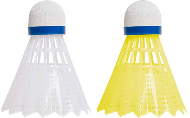 PS 나일론 셔틀콕 라임 HAWK1000, 옐로우, 12개입, 1개