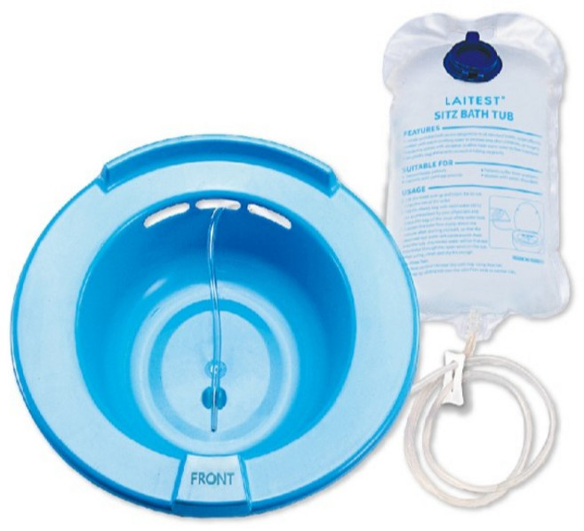 R&R 萊禮 萊潔 舒適坐浴盆 (痔瘡/孕婦/產後適用) - 溫水浸泡 舒緩不適, 1個, 藍色
