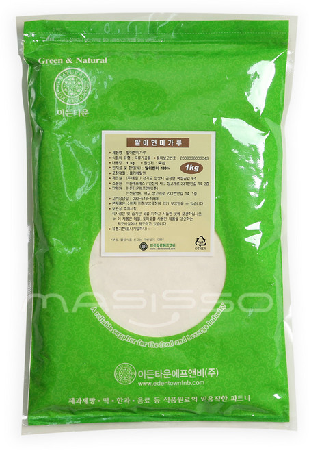 이든 국산 볶은 발아현미분말 100% 1kg 볶음 현미 건강 가루, 1개