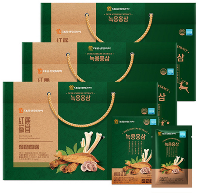 대웅 녹용홍삼 캐리어타입, 70ml, 90개