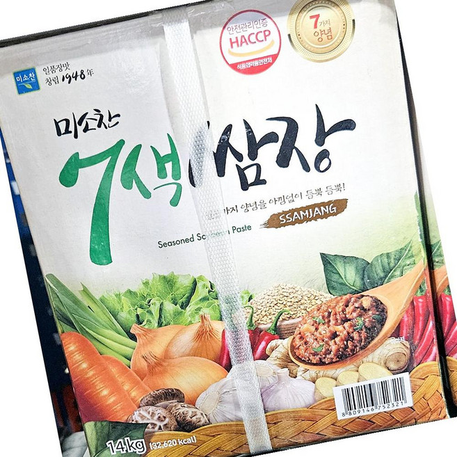 미소찬 무배 쌈장7색(미소찬 14K) | 쌈장참치 풀무원쌈장, 1개, 14kg