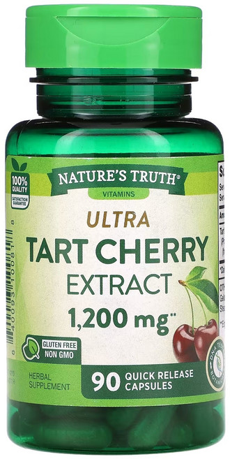 네이처스 트루스 울트라 타르트 체리 추출물 1200mg 90속방형캡슐, 1개, 60정