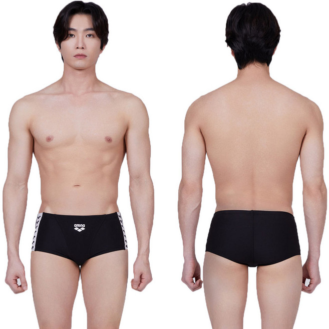 [국내매장판] 아레나 팀아레나 선수 숏사각 선수 수영복 블랙