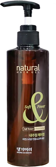 댕기머리 내추럴 헤어젤, 2개, 250ml
