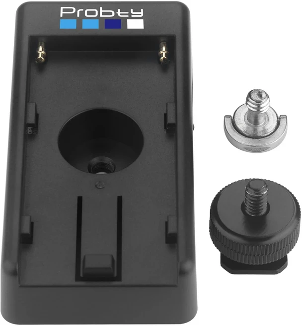 소니 호환 ZV-E10 A7M2 A6000 용 NP-F 배터리 어댑터 플레이트가있는 더미, 01 NP-F Adapter