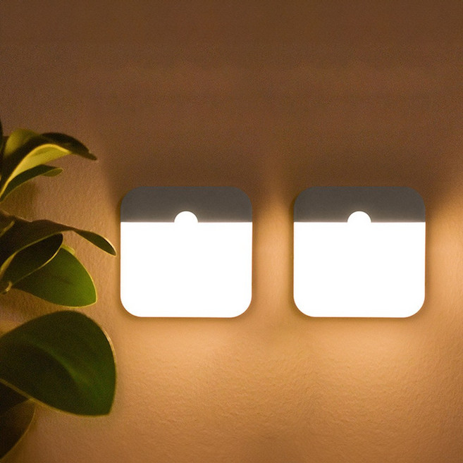 HK sell 뉴이 KC인증 대용량 배터리 충전식 자석형 무선 센서 무드등, 2p