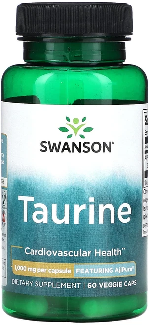 Swanson 타우린 1000mg 베지 캡슐 60정, Swanson타우린1000mg베지캡슐60정, 1개 - 쿠팡