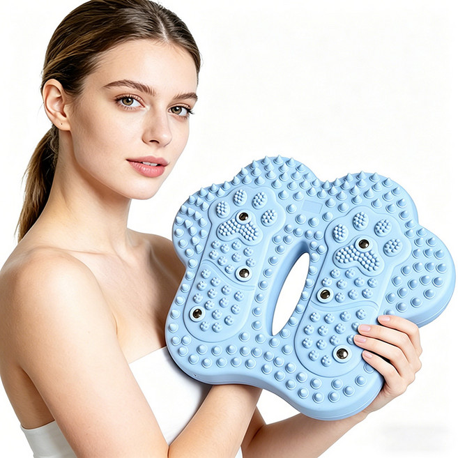 샤이닝포인츠 가정용 실내 운동기구 천국의계단 지압 스텝퍼, 블루