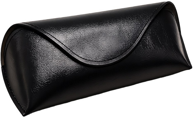 엣지 마그네틱 가죽 안경 케이스 보관함 남녀공용 16.5cm