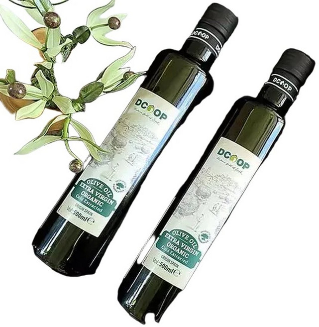 [자연맛남]디쿱 유기농 EV냉압착 올리브유500mlx2병 선물세트