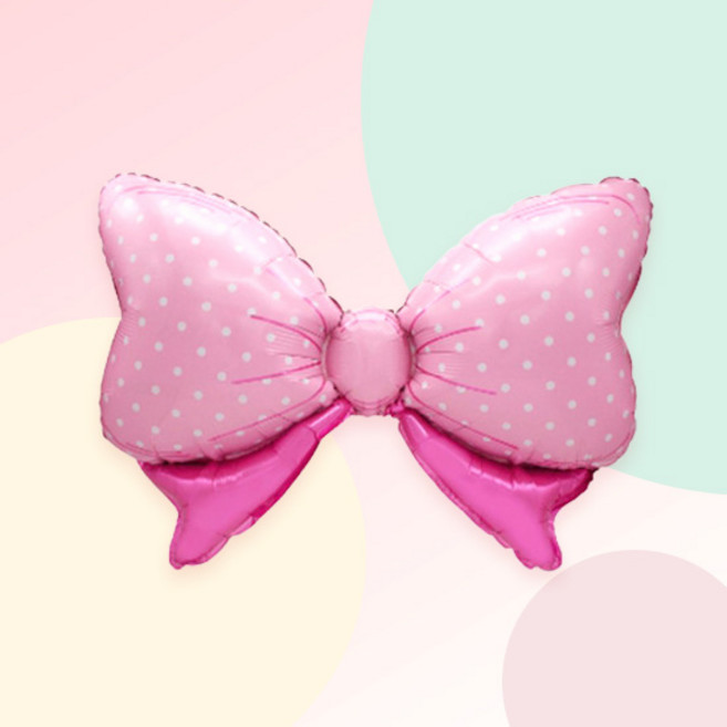 [파티지] 왕자 공주풍선 공주가랜드 리본풍선 여아 핑크풍선, PC_리본풍선_대형_핑크