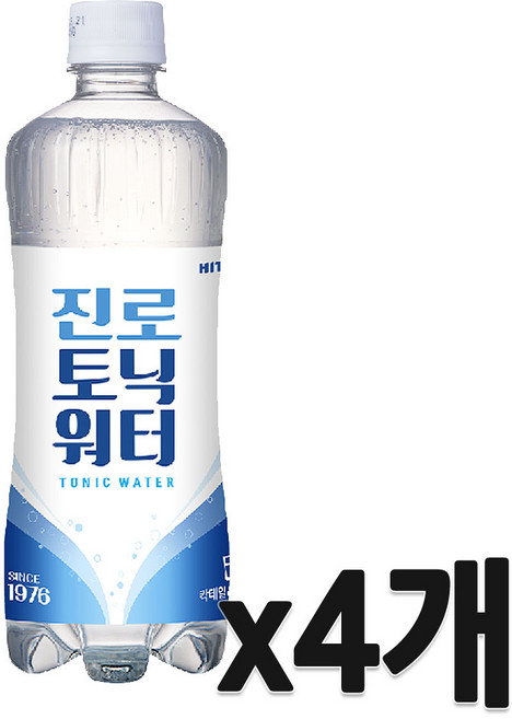 하이트진로 토닉워터, 600ml, 4개