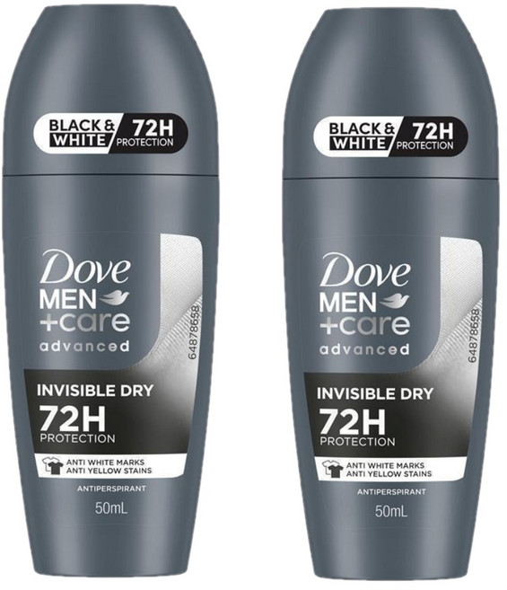 도브 남성 인비저블 드라이 데오드란트 Dove Men Antiperspirant Deodorant Roll On Invisible Dry, 2개, 50ml