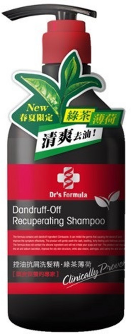 Dr's Formula 控油抗屑洗髮精 綠茶薄荷, 1個