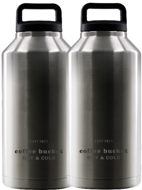 코멕스 손잡이 보온보냉병 2p, 실버, 2L, 2개