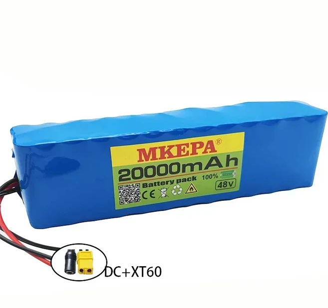 48V 20Ah 18650 리튬 이온 배터리 13S2P 1000W 고전력 전기 자전거 모터 키트에 적합, 02 DC-XT60