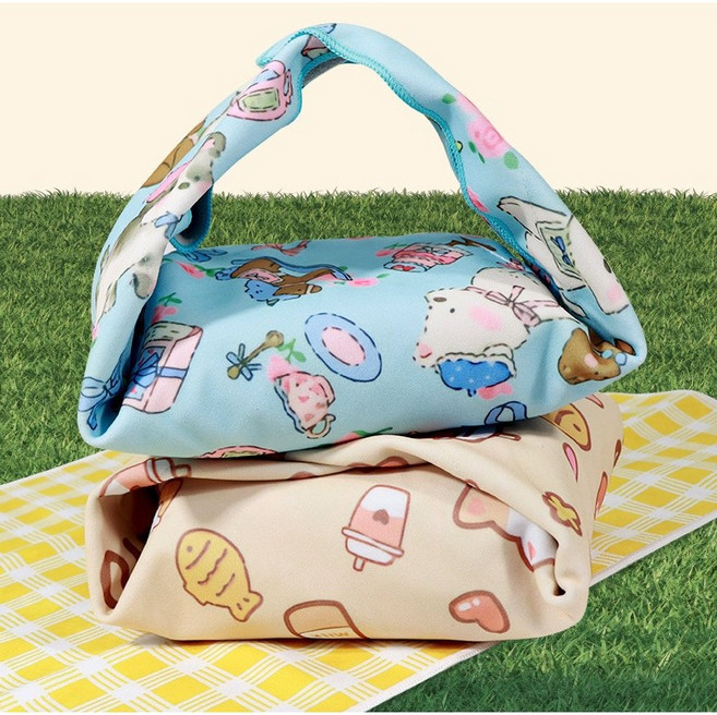 투웨이브 매직 파우치 도시락 화장품 다용도 보자기 1+1