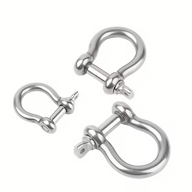 이안툴 스텐 샤클 연결고리 체인 로프 연결 고리 캠핑 보트 앵커 고정, 1개, 12mm