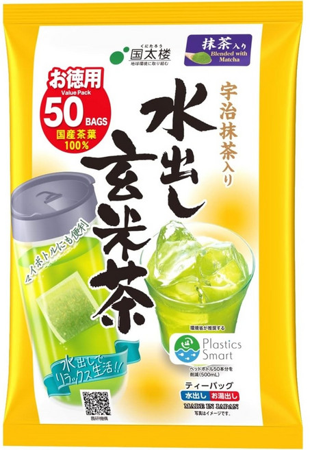 쿠니타루 우지 말차가 들어간 현미차 티백 50개입, 1개, 3.5g