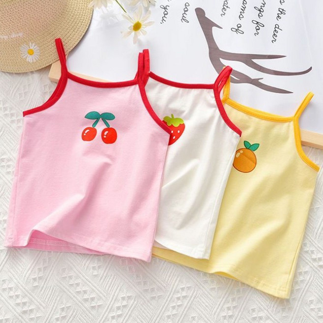 [앙디] O상의 프룻티나시 (OC232)_(아동복 티셔츠 이너티 끈나시 런닝 골지 바캉스 의류 여아 봄 여름 가을)