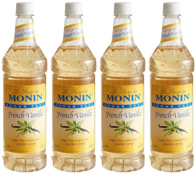 무설탕 프렌치 바닐라 시럽, 4개, 1L
