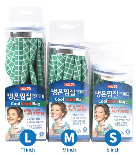 네오 냉온찜질주머니 M사이즈 2중내부방수, 1개
