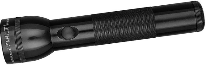 맥라이트 MagLite 5셀 D 백열 손전등 - 방수 조절 가능한 빔 고강도 제논 전구 블랙 341797 9091207005, 2 Cell D