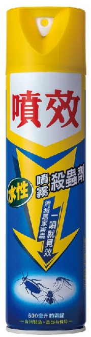 噴效水性噴霧殺蟲劑 一噴見效 迅速消滅蟑螂螞蟻 居家環境清潔守護, 1個, 1個裝