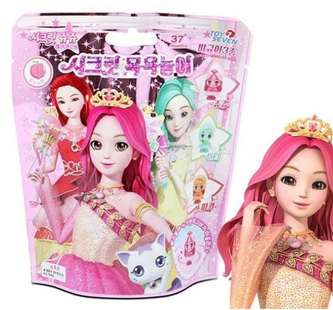 시크릿쥬쥬 시크릿 목욕놀이 피규어 3종 시크릿쥬쥬 입욕제, 1개