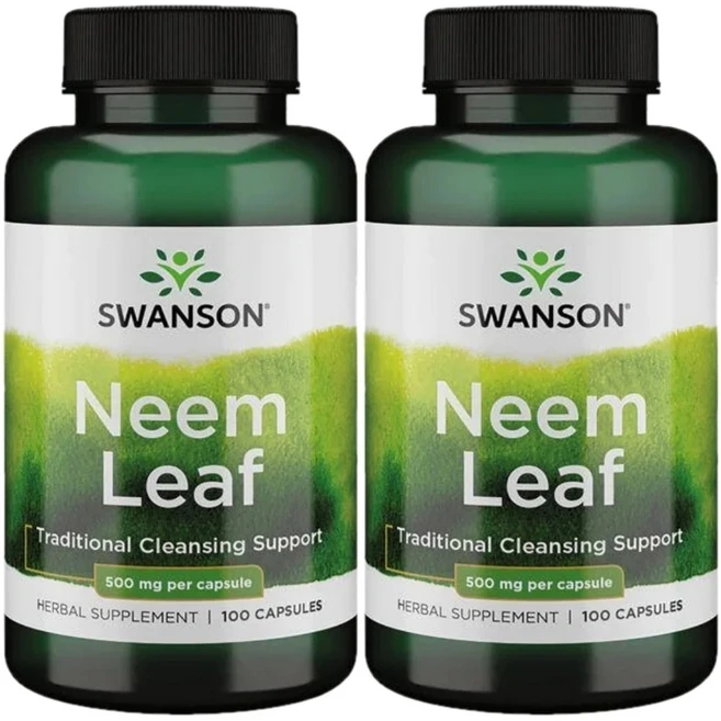 스완슨 님 잎 500mg, 100정, 2팩 - 쿠팡