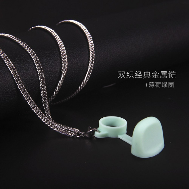 상기도 근기능 운동기구 폐활량 호흡근육 호흡운동 운동 테스터 검사 훈련 흉곽 흡입기, 입체쌍직체인 1 m민트방진모자, 1개