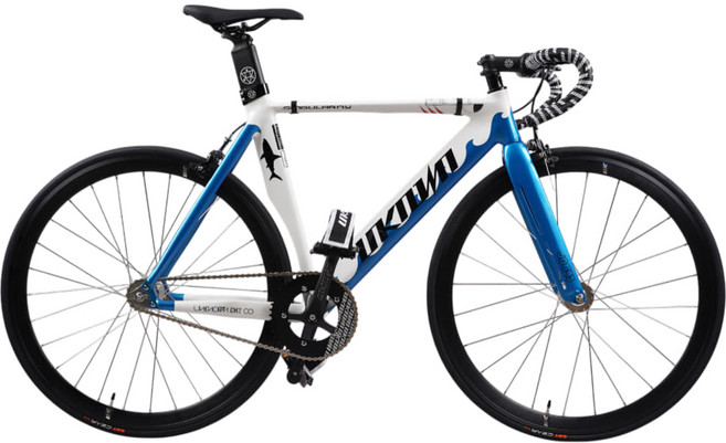 2026 언노운 싱귤러리티2 샤크 풀카본 포크 픽시 브레이크 포함, 화이트/블루 S, 미조립택배배송