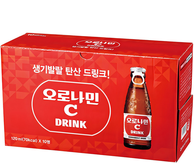오로나민씨 탄산 드링크, 120ml, 10개