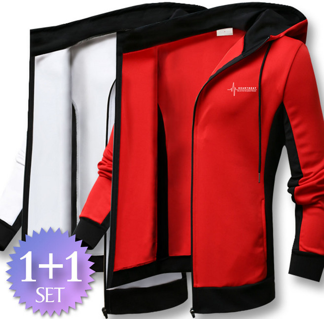 블루포스 퍼딕 후드집업 1+1세트 [2장 묶음] 트레이닝 점퍼 [국내생산]