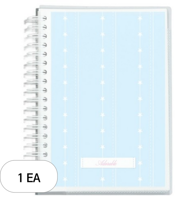 워너디스 어도러블 양면 이형지 보관 스티커북 S, 패턴, 1개, 40매
