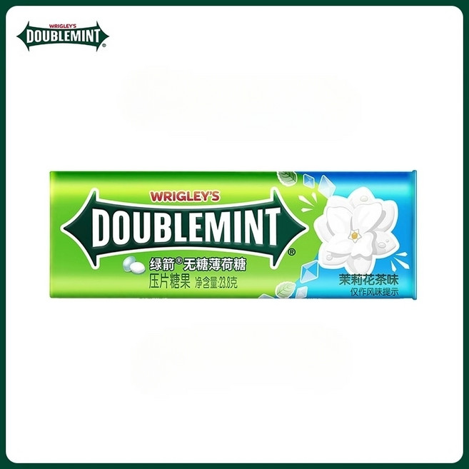 리글리 Wrigleys 35정 무설탕 더블민트 리글리스 졸음퇴치 캔디 사탕, 스피어민트 35정 쟈스민 X 10개