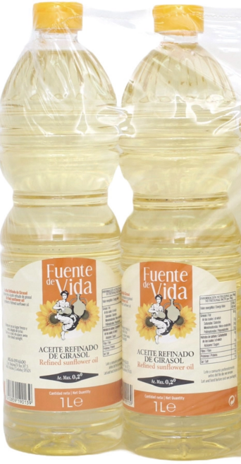 푸엔테 데 비다 해바라기유 1L, 2개