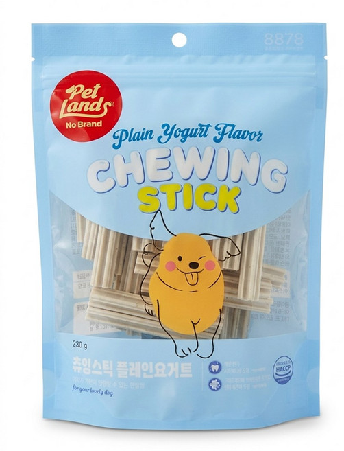 노브랜드 츄잉스틱 반려견 간식 개껌 강아지 영양제, 230g, 3개, 플레인 요거트