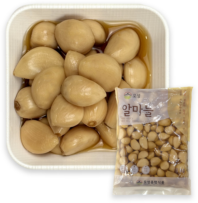 국내제조 간장 알마늘지 1kg 장아찌 밑반찬, 10개