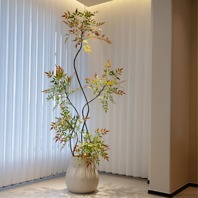 테네레 컬러 남천나무 조화 나무 160cm, 1개, ONE