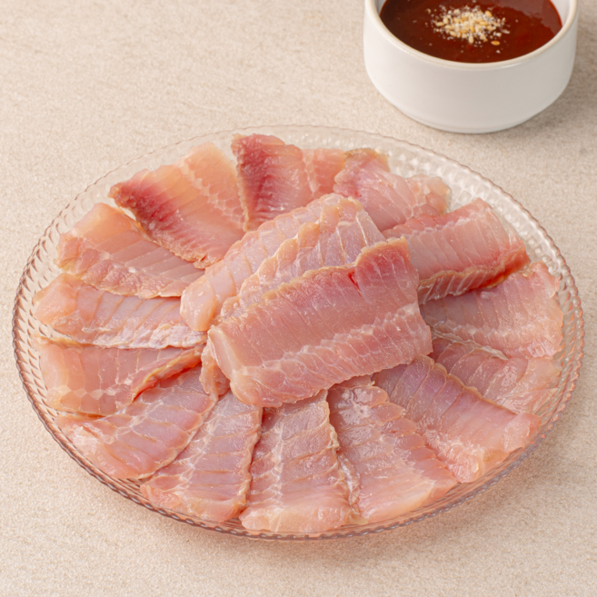 국산 목포 참홍어 삭힌 홍어 삼합 애 회 찜 약한맛(15일 숙성), 1개, 500g