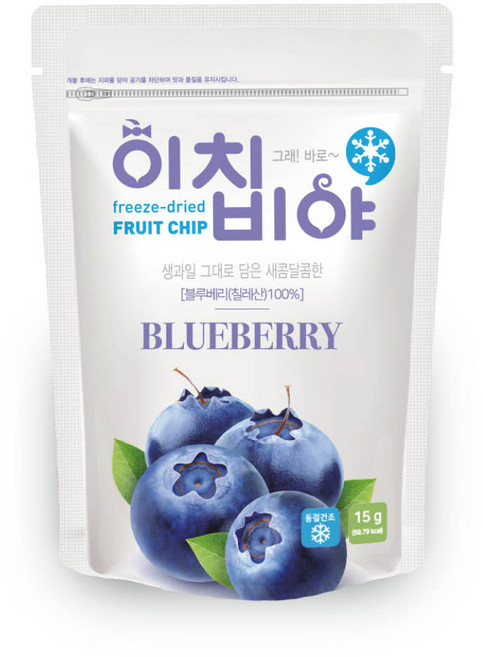 이치비야 동결건조 과일칩 블루베리, 15g, 1개
