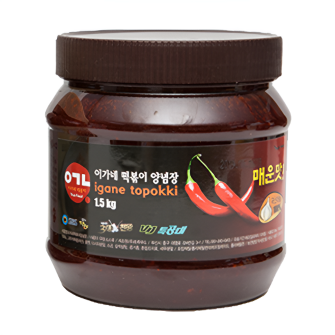 이가네 떡볶이 양념장 블랙라벨 1.5kg, 1개